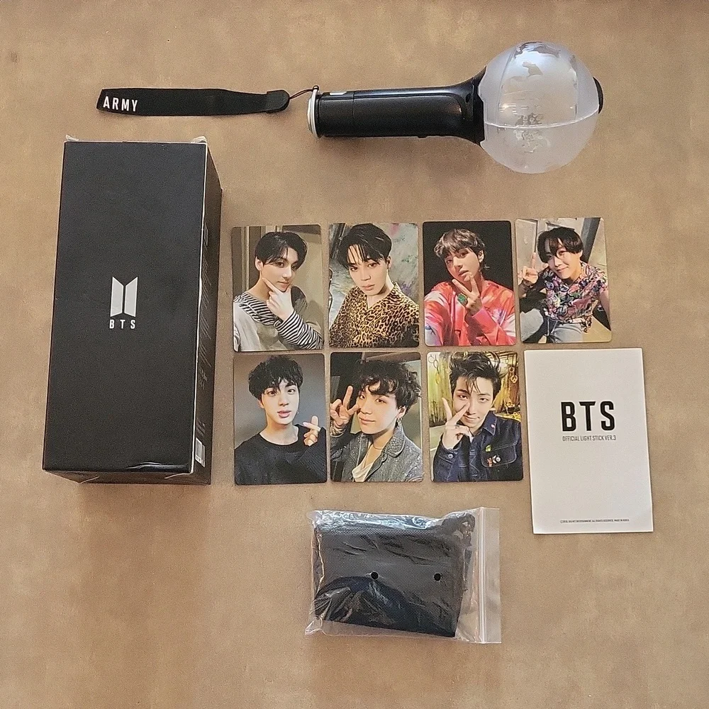 BTS OFFICIAL LIGHT STICK アミボム VER.3 BTS Ver.3 LED Army Bomb Official Concert Lamp - Kpop Light Stick